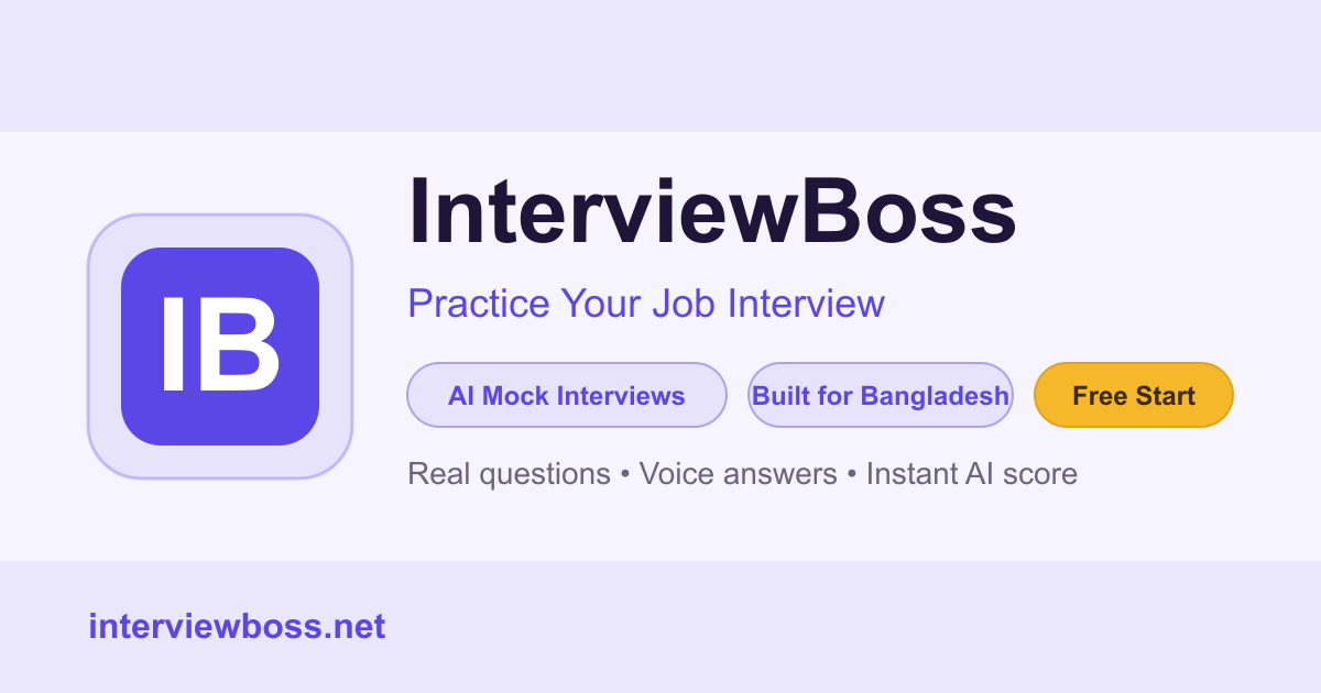 InterviewBoss — Practice Your Job Interview